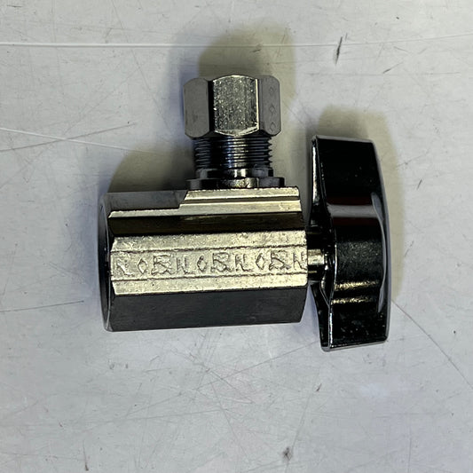 BRASSCRAFT (2 PACK) Iron Pipe Angle Ball Stop 1/2" FIP Inlet x 3/8" OD KTR17XC