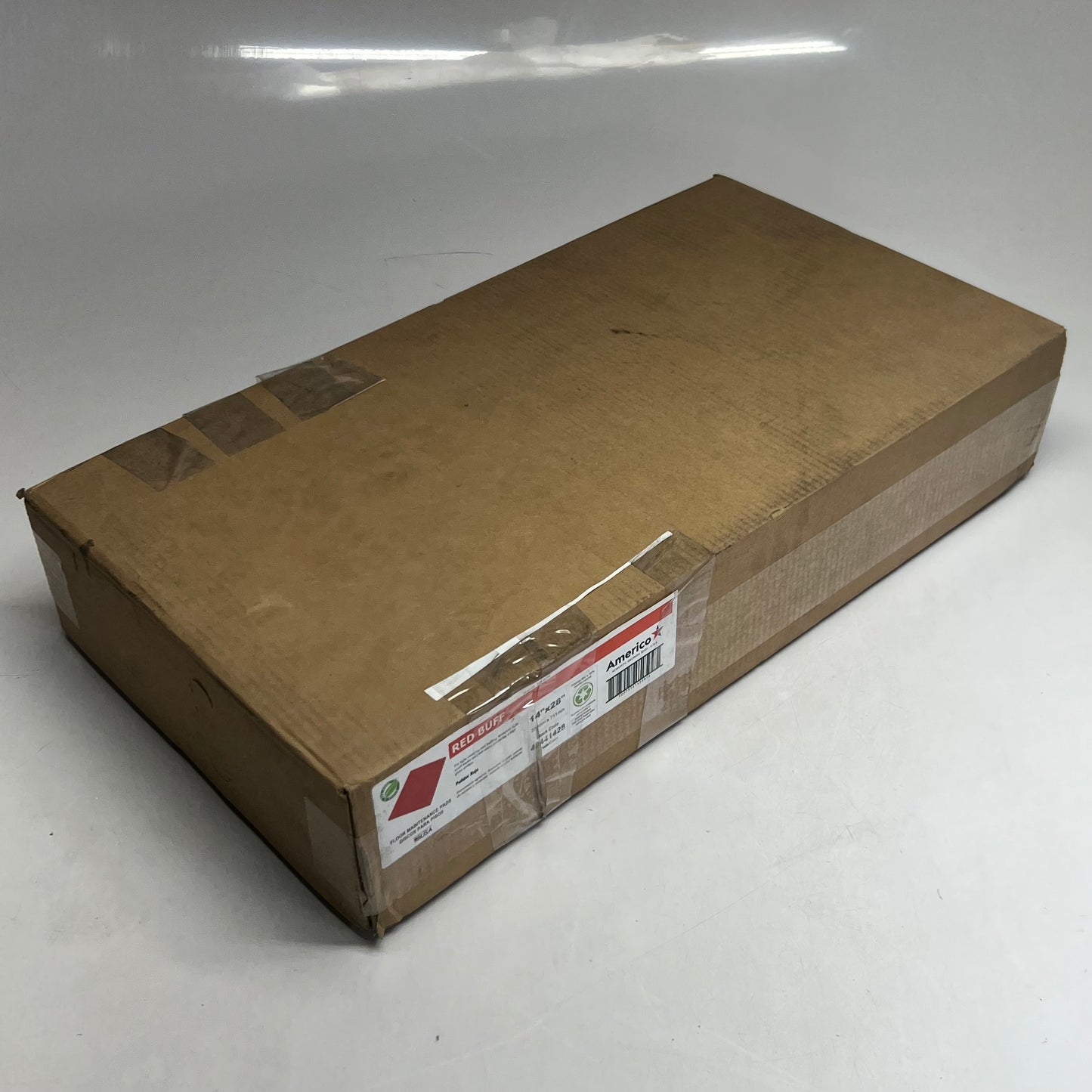 AMERICO (5 PADS) Floor Maintenance Pads Red Buff Sz 14" x 28" 40441428