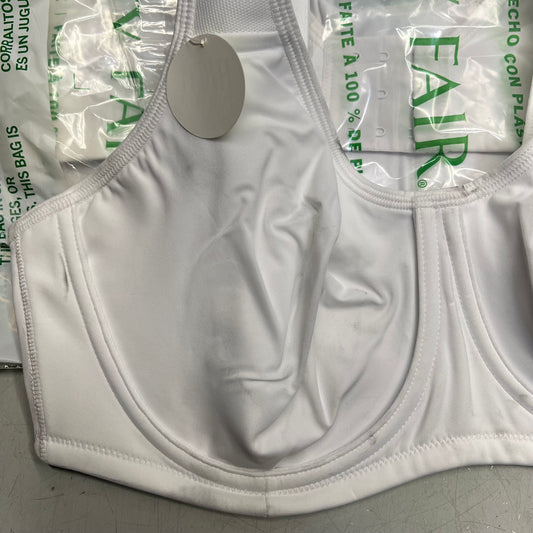 ZA@ VANITY FAIR Lot Of Bras Sport High Impact Women's Variety Sz White