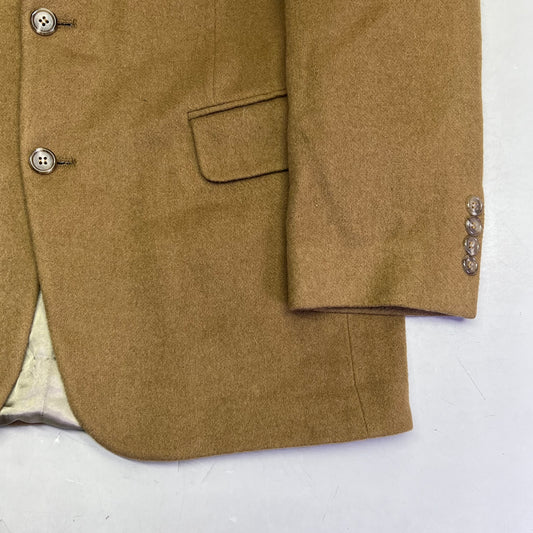 EVAN-PICONE Silk Lining Wool Outer Shell Blazer Men's Sz 36R Khaki Brown (Used)