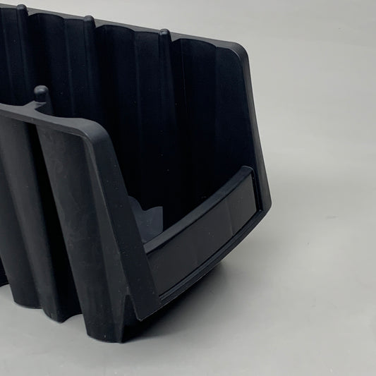 AKRO-MILLS (2 PACK) Stack and Nest Plastic Bin 24 LB Load Capacity 307762 BLACK (New)