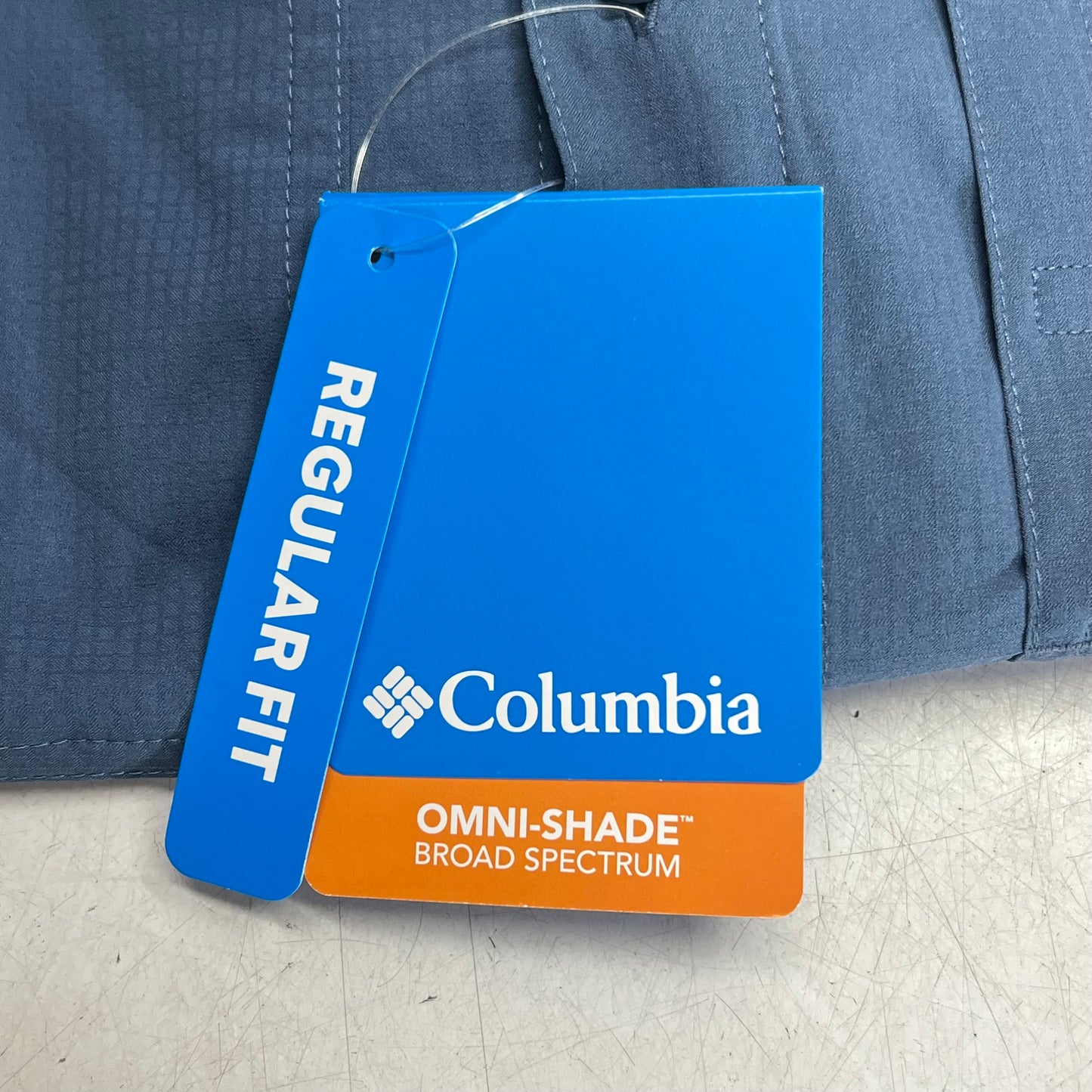 COLUMBIA Silver Ridge Utility Lite Long Sleeve Shirt Men's Sz L Blue AM1683-478