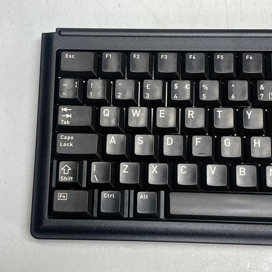 CHERRY Compact Keyboard W/ Trackball & Mouse Buttons 83 Key Black G84-4400