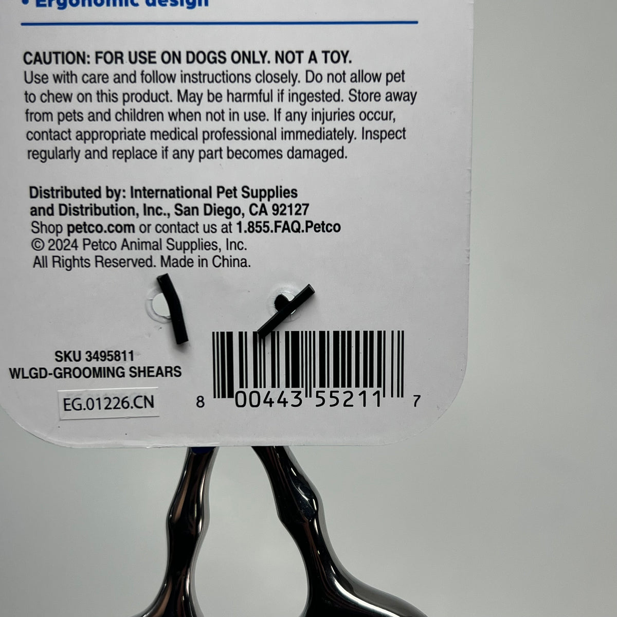 ZA@ WELL & GOOD (2 PACK) Straight Line Shears Cuts, Shapes & Smooths for Dogs Silver 3495811