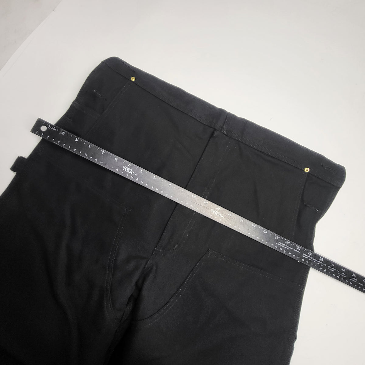 CARHARTT Iconic R01 Duck Rib Overall Wind Fighter Relaxed Fit 38x32 Black 102776-001