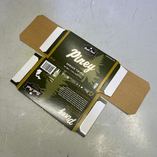 ZA@ NORTH PEAK (125 PACK) Piney Spruce Tip IPA Foldable Beer Carry Box 8"x5"x4" Gr|een