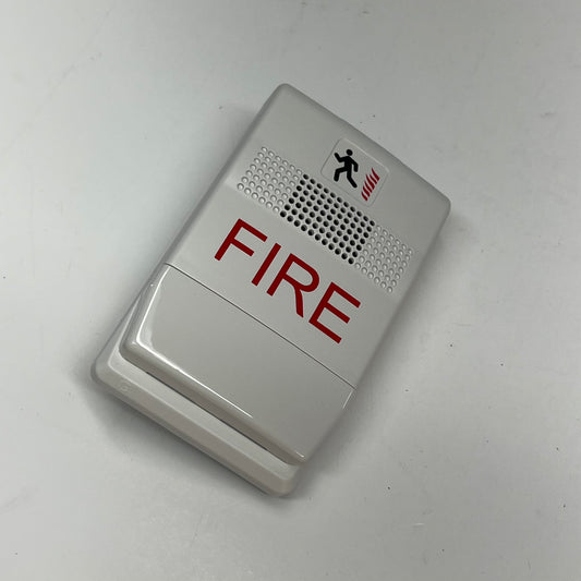 KIDDIE Genesis Horn Low Profile Design Line Of Fire Alarm 4.5"x3" White EG1F-P