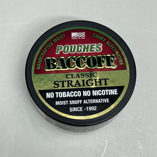 ZA@ BACCOFF (12 PACK) Classic Straight Original Chew Flavor Pouches 1.1 oz BB 10/26