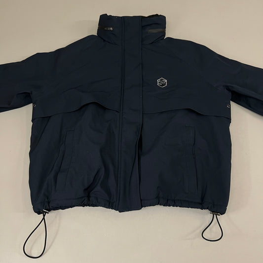 SAMSHIELD Lina Equestrian Winter Coat Waterproof Rain Jacket Women's Sz S Navy Blue