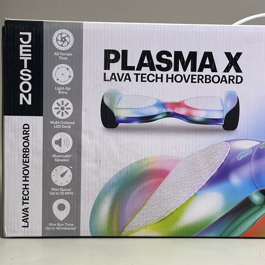 ZA@ JETSON Plasma X Lava Tech Hoverboard Light Up LED Bluetooth 10MPH JPLSMX-IRS A