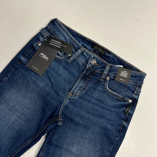 SILVER JEANS CO Suki Curvy Mid Rise Slim Boot Jean Women's Sz 28/31 Indigo