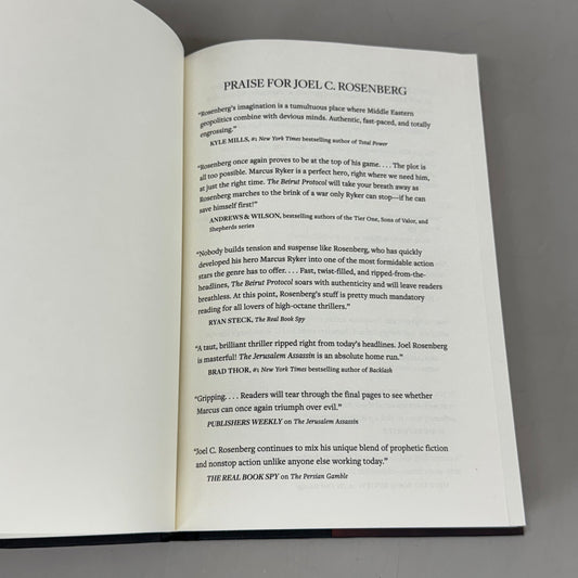 TYNDAL Joel C. Rosenberg The Libyan Diverson A Marcus Ryker Novel 480 Pages