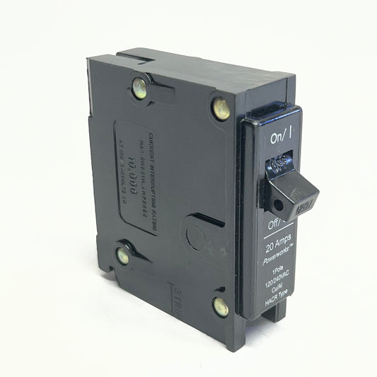 POWERWORKS (2 PACK) Circuit Breaker Type Tb/ 1-pole/ 20 Amp 120/240 Vac 10.000 AIC 606701
