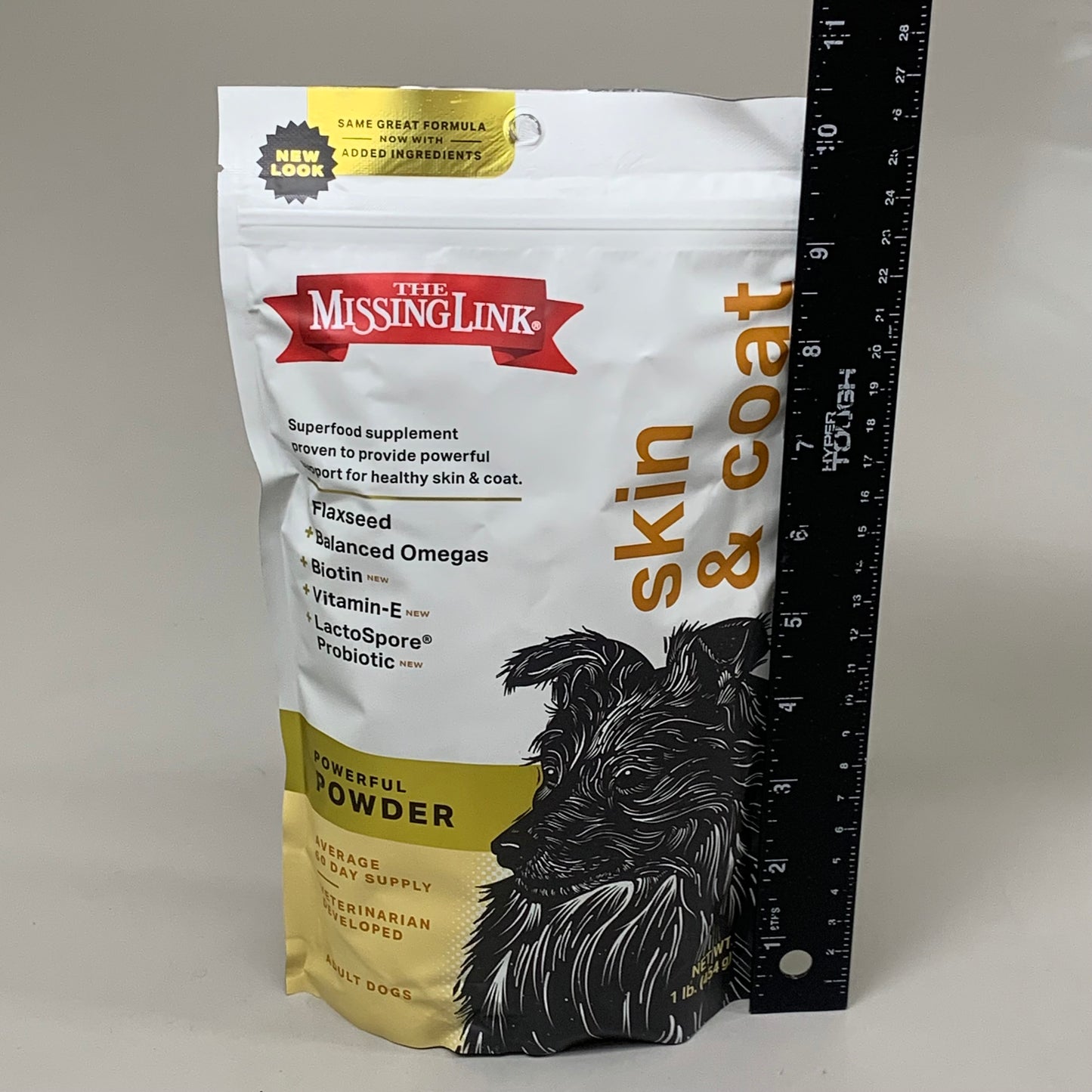 ZA@ THE MISSING LINK (2 PACK, 1 LB EACH) Skin & Coat Powder Dog Supplement BB 08/25 C