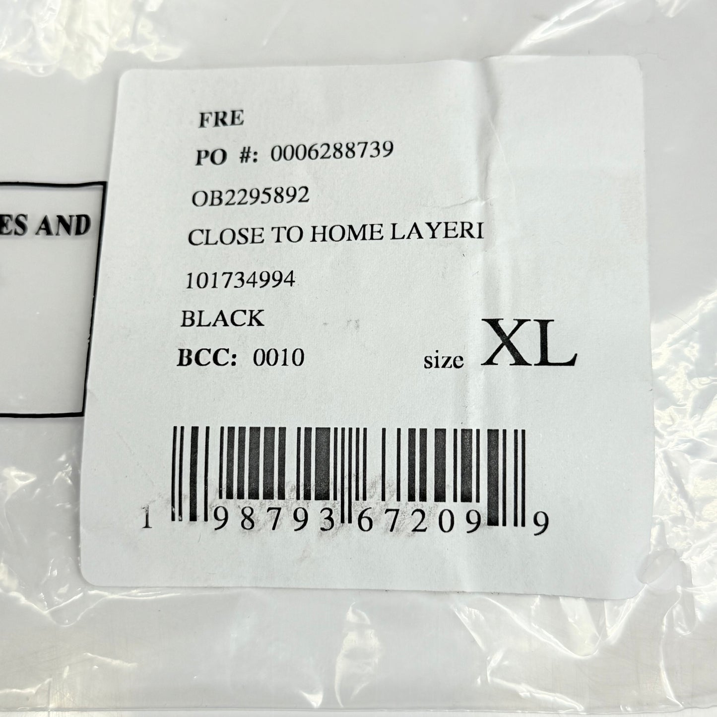 FREE PEOPLE Close To Home Layering Top With Ribbed Texture Sz XL-Black 101734994