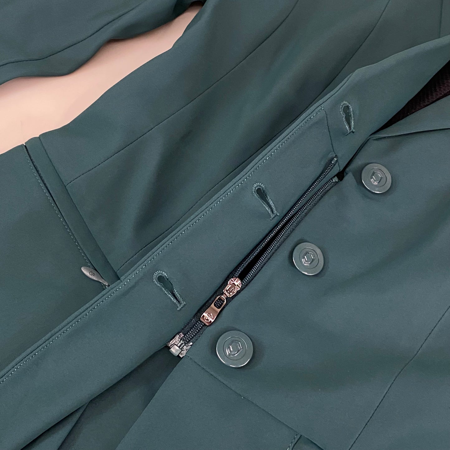 SAMSHIELD Victorine Premium Tall Equestrian Jacket Women's Sz US 6, UK 8, FR 36 Hunter Green