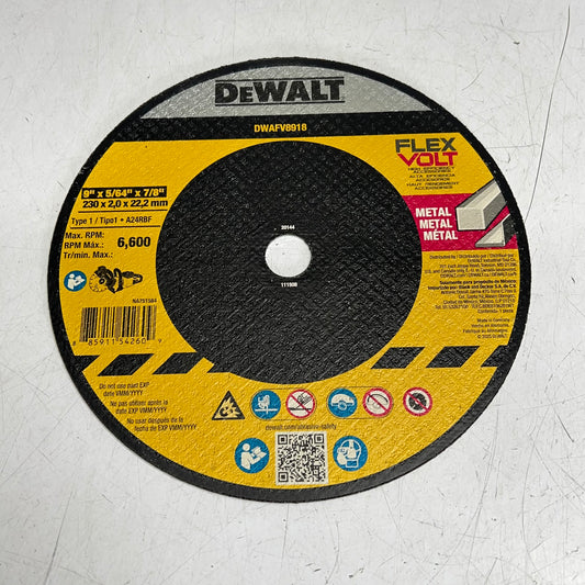 DEWALT (2 PACK) Abrasive Cut-off Wheel 60 Grit 9" Dia X 5/64" THK DWAFV8918