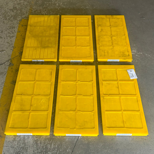 ZA@ Pallet of TEMA ISENMAN Polyurethane Sieve Lx11 1/2”Wx1”T