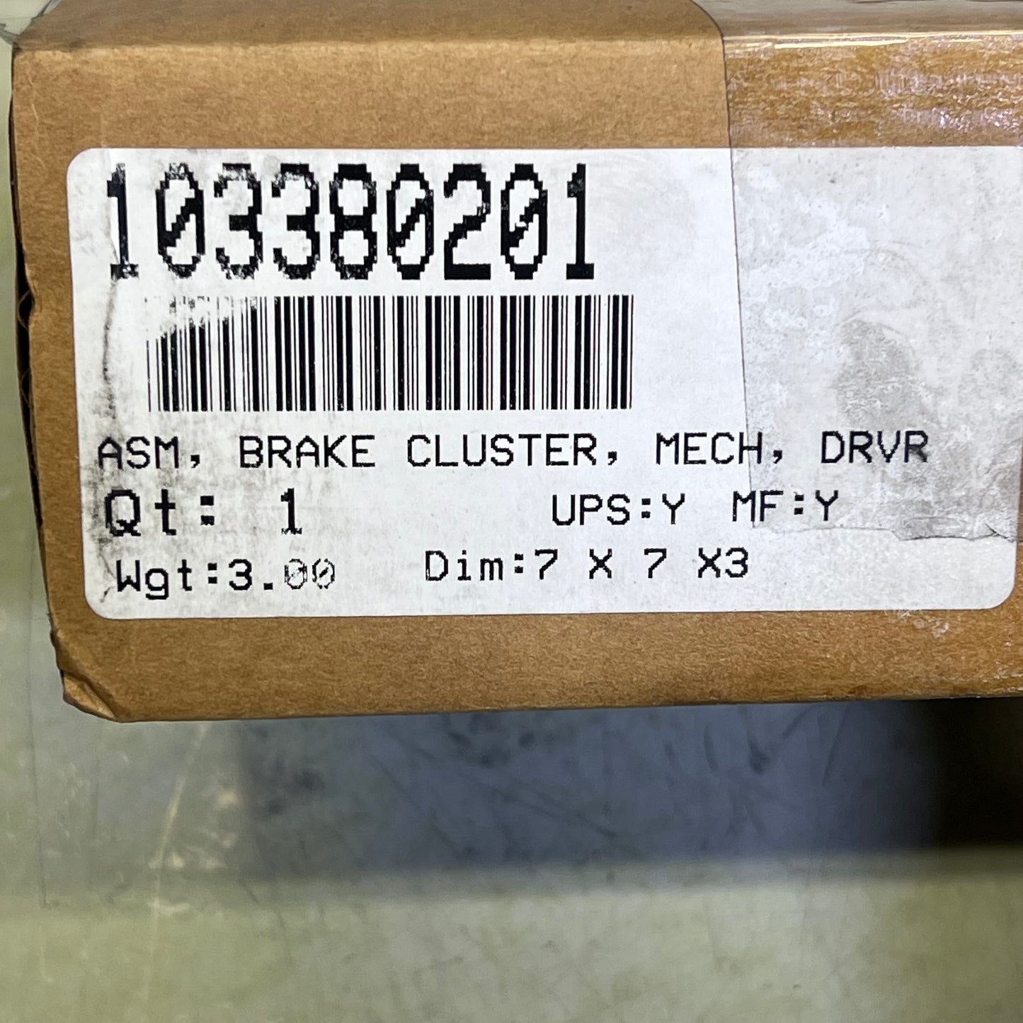 CLUB CAR Genuine OEM ASM Brake Cluster Mech DRVR Black 103380201