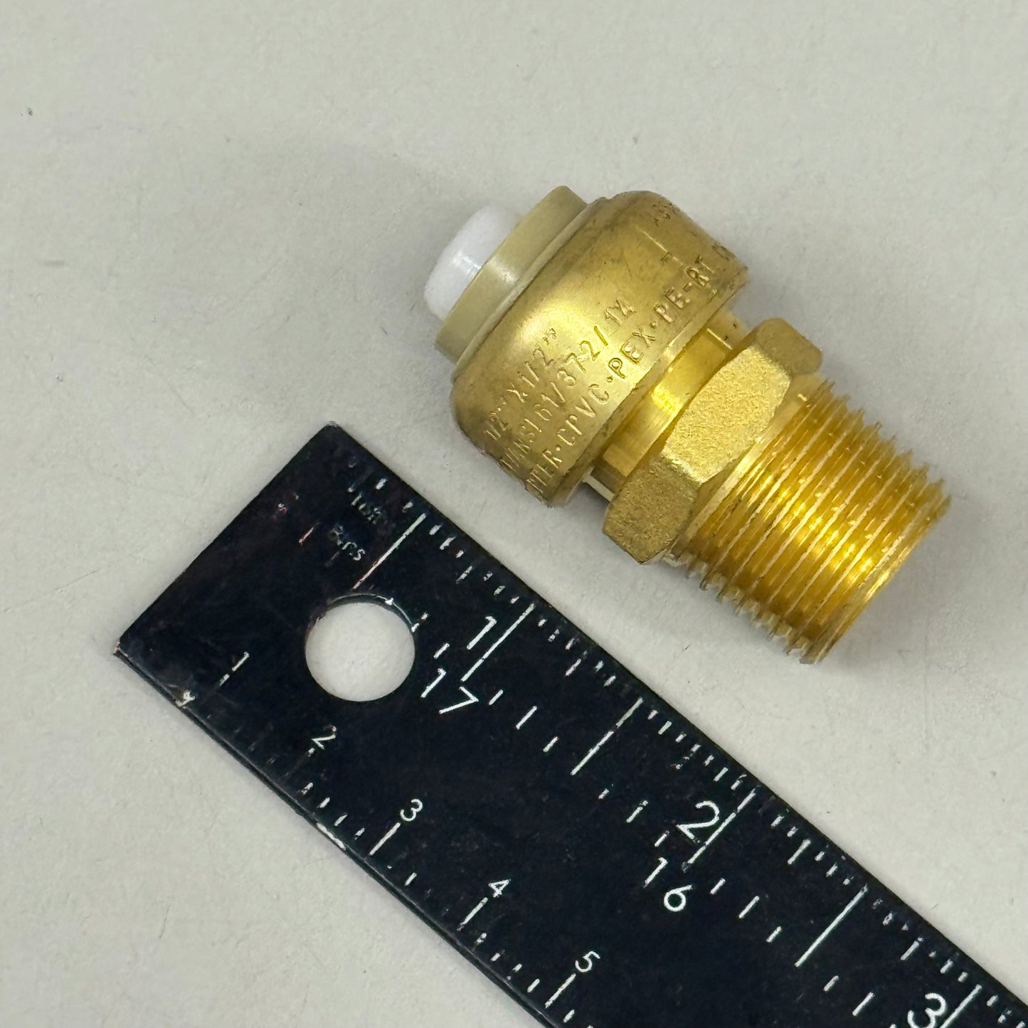 JONES STEPHENS (3 Pack) Plumbite Push On Male Adapter 1/2"x1/2" Brass C77417LF