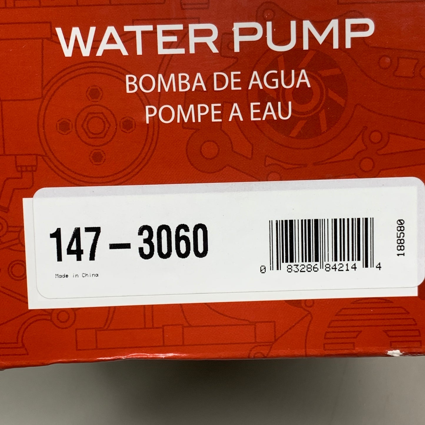 GMB Plastic Engine Water Pump for Mercedes-Benz 188580 147-3060