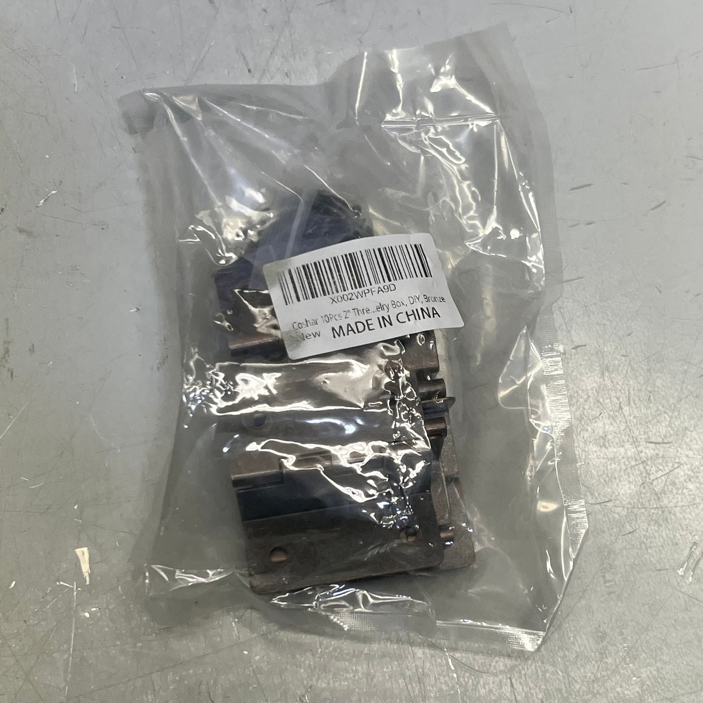 COSHAR (10 PACK) 2" Three Fold Bend Hinges Vintage X002WPFA9D