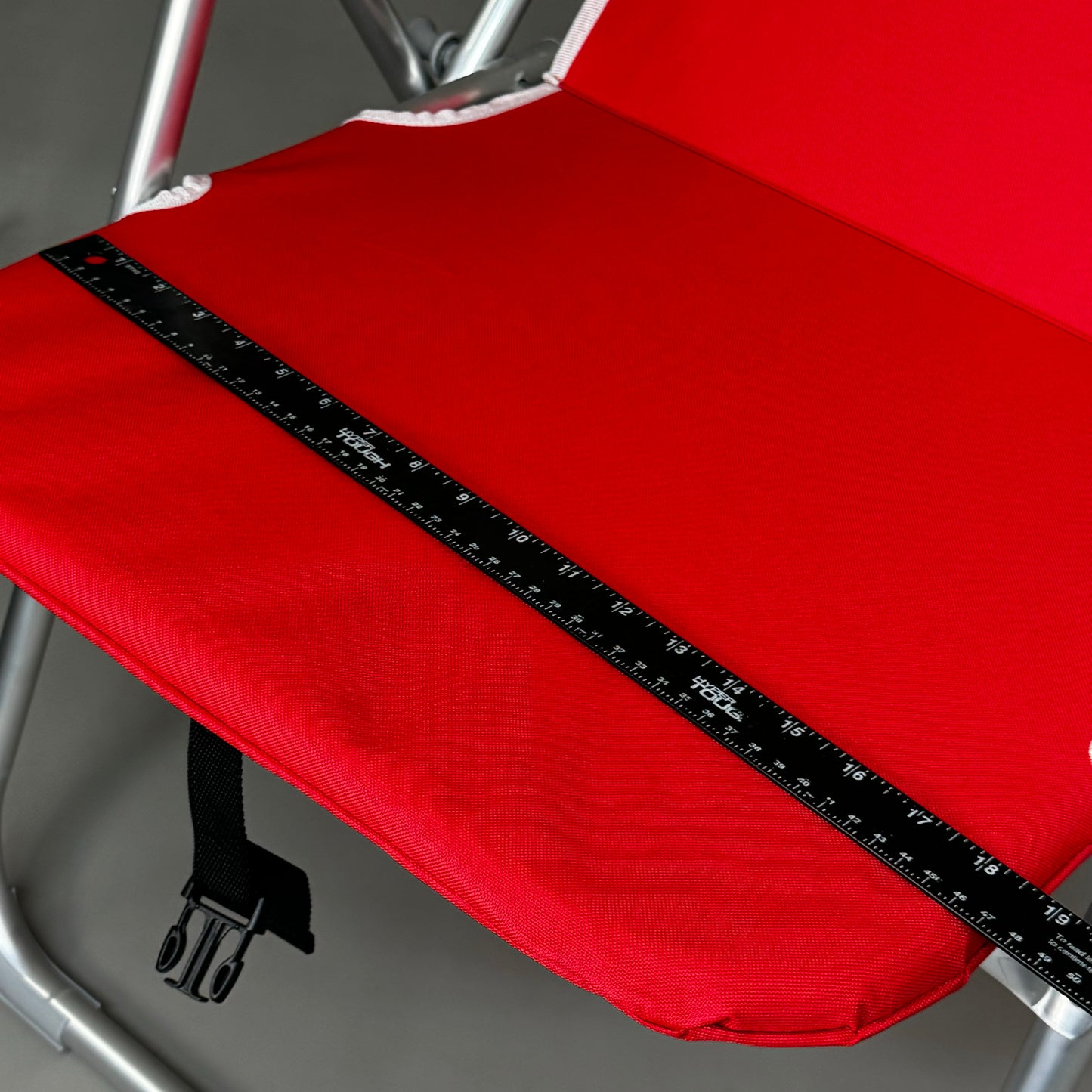 ZA@ CARIBBEAN JOE 4Position High Weight Capacity Beach Chair w/ Pillow Red CJ-7779