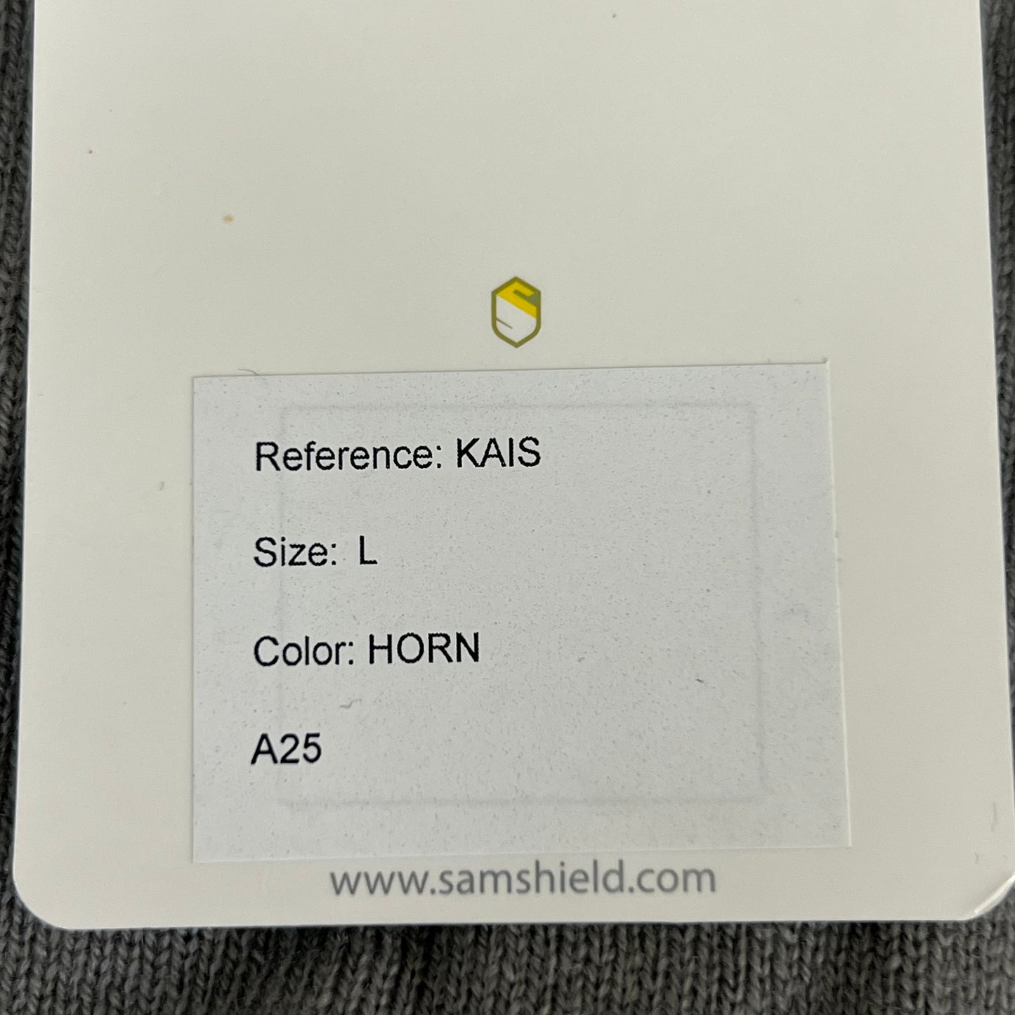 SAMSHIELD Kais Equestrian Long Sleeve Sweater Merino/Cashmere Wool Men's Sz L Horn