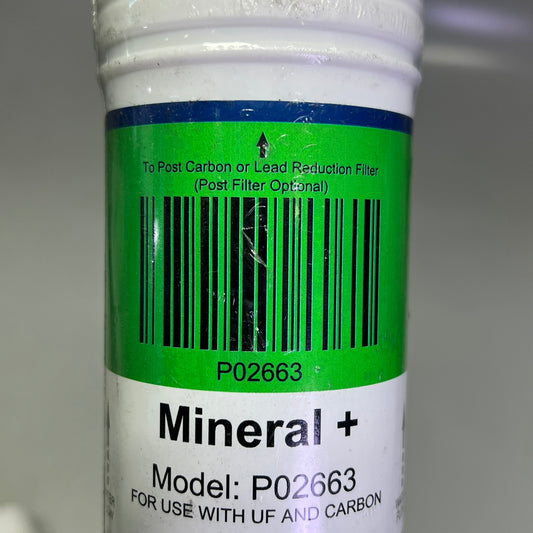 QUENCH Mineral + Filter For Bottomless Water Cooler Use W/ UF & Carbon P02663