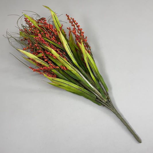 6 PACK! Floral Bundle Berry Bush 23" Maroon/Yellow 266140