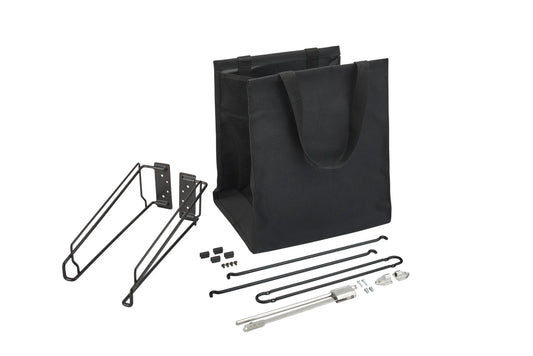 REV A SHELF Cloth Tilt Out Fabric Hampers 18" Wide 14" Deep Black CTOHSL-18-1