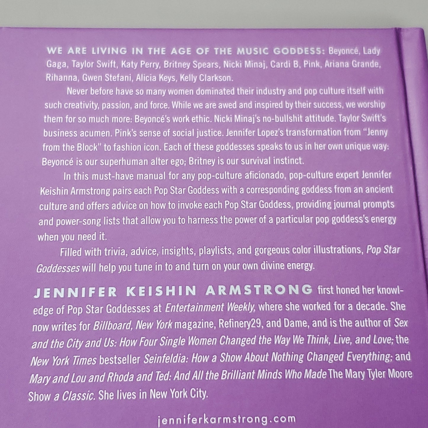 POP STAR GODDESSES by Jennifer Keishin Armstrong Book Hardback (New)
