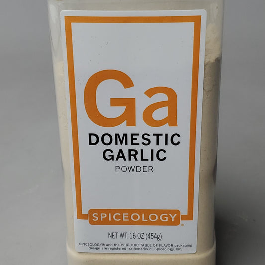 ZA@ SPICEOLOGY Garlic Powder Domestic Large 16 oz Exp 03/25 (New) F