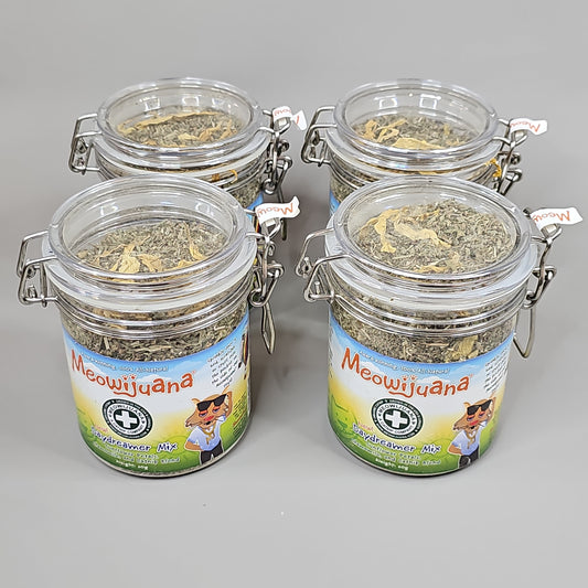 SMARTER PAW Meowijuana Organic Catnip Case of 4 Jars Daydreamer Mix for Cats (New)