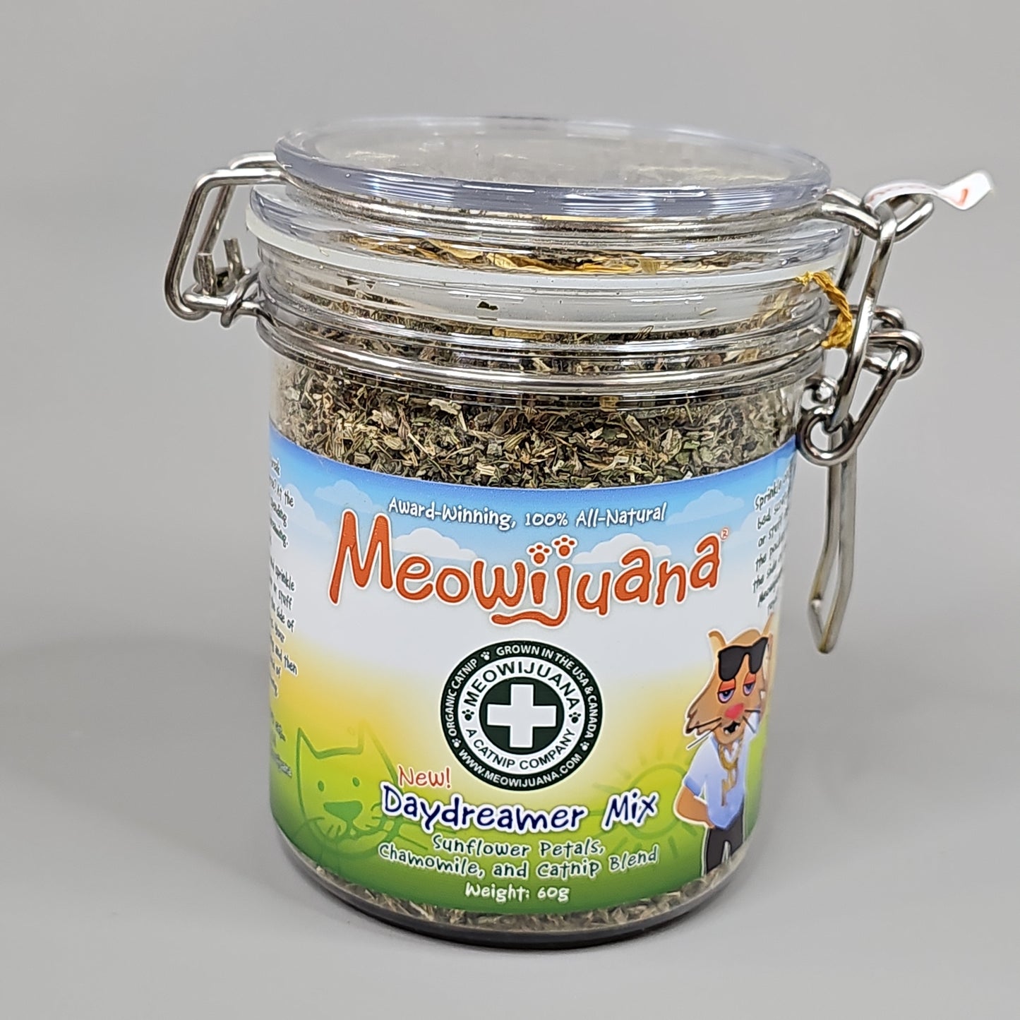 SMARTER PAW Meowijuana Organic Catnip Case of 4 Jars Daydreamer Mix for Cats (New)