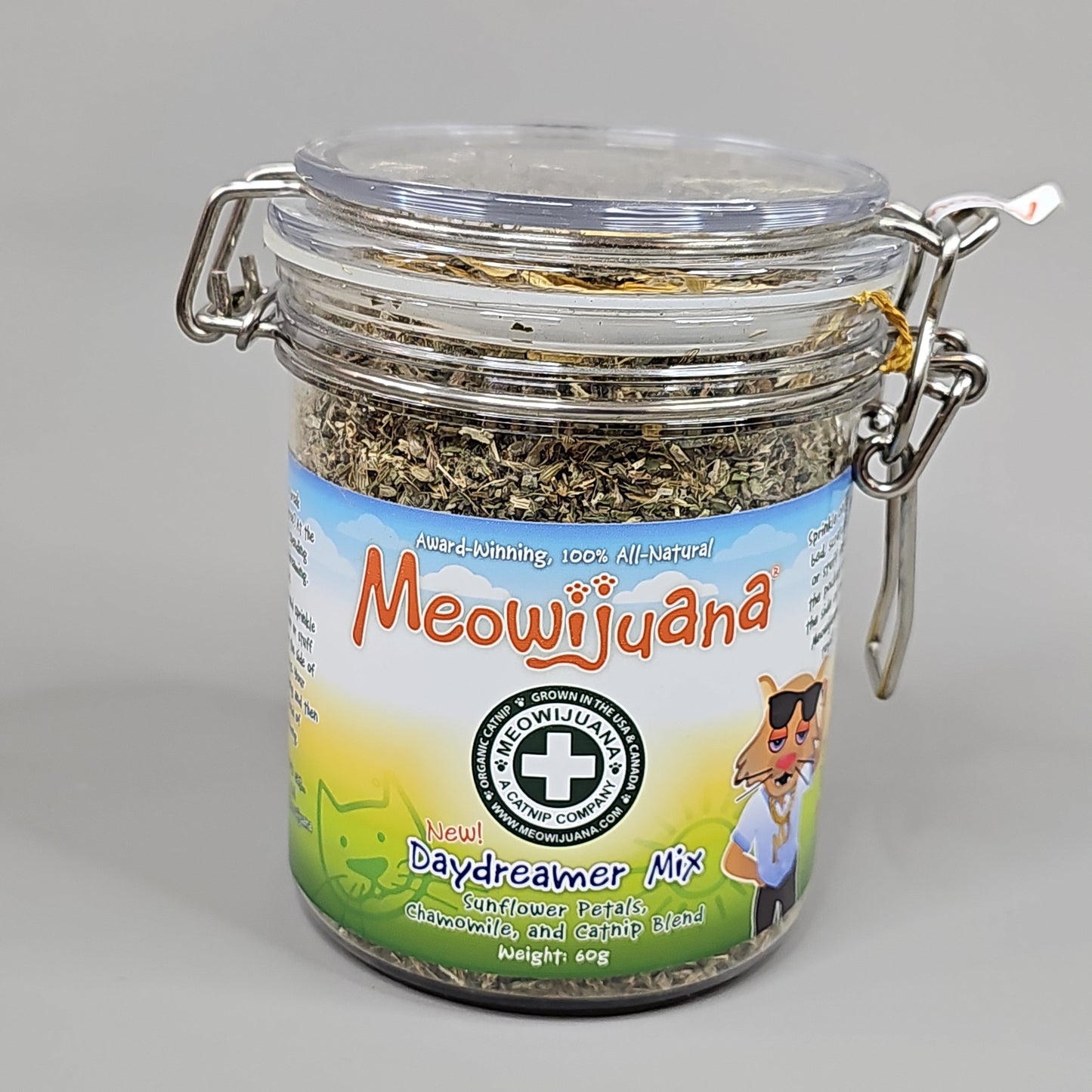 SMARTER PAW Meowijuana Organic Catnip Jar of Daydreamer Mix for Cats (New)