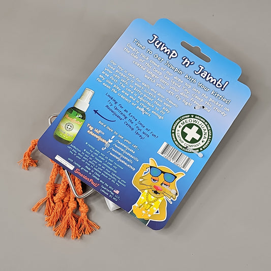 SMARTER PAW Meowijuana Organic Catnip Toy Jump 'n' Jamb Deep Sea Squid Door Jamb Cat Toy (New)