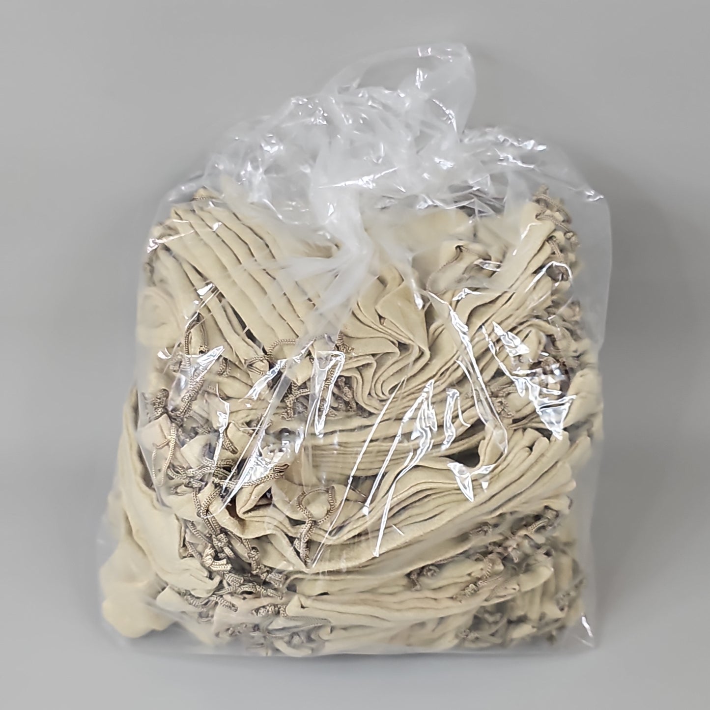 DRAWSTRING POUCH 100 Count 5.25" x 6.75" Large Fabric Bag for Gifts, Party & Wedding Favors, Jewelry, Game Pieces (New)
