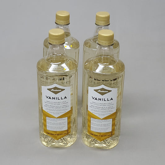 ZA@ STARBUCKS (4 PACK) Vanilla Flavored Syrup 33.8 fl oz/bottle BB 11/24 (New)