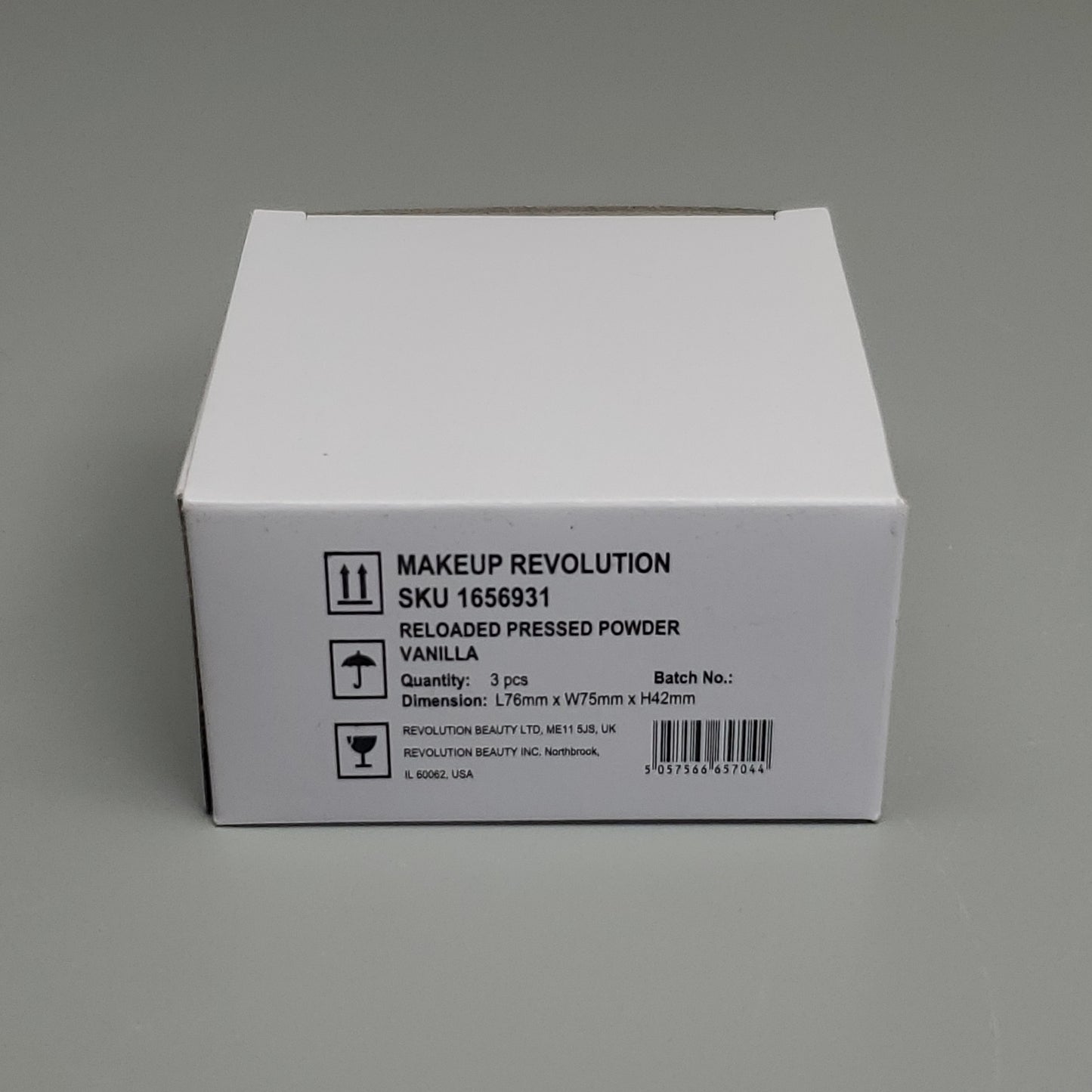 MAKEUP REVOLUTION 3 PK of Reloaded Pressed Powder .21 oz Vanilla 1656931