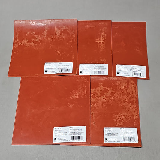 KEENEY Plumb Pak Rubber Packing Sheet 5-Pk 6 x 6 x 1/16" PP25546 (New)