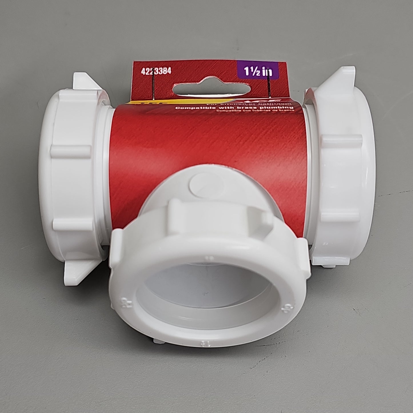 ACE Coupling Plastic Tee 3 Way 1.5" 25-Pk ACE55-6W 4223384 (New)