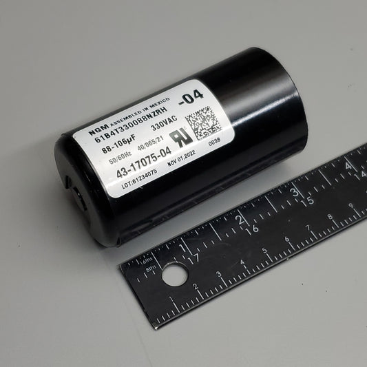 PROTECH Start Capacitor 88-106 UF 330V for RHEEM Ruud 43-17075-04 Genuine Factory Authorized Part (New)
