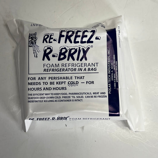 POLAR TEC (5 PACK) Re-freez-r-brix Foam Refrigerant 3"x4" White RB-15