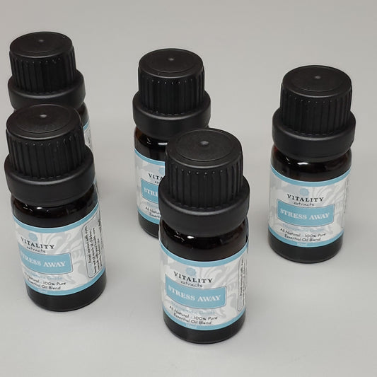 VITALITY 5 PK! Stress Away Essential Oil 10ml Amber