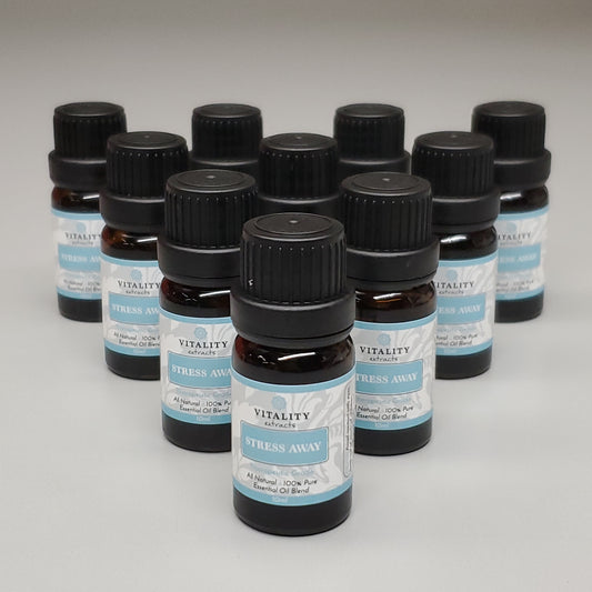 VITALITY 10 PK! Stress Away Essential Oil 10ml Amber