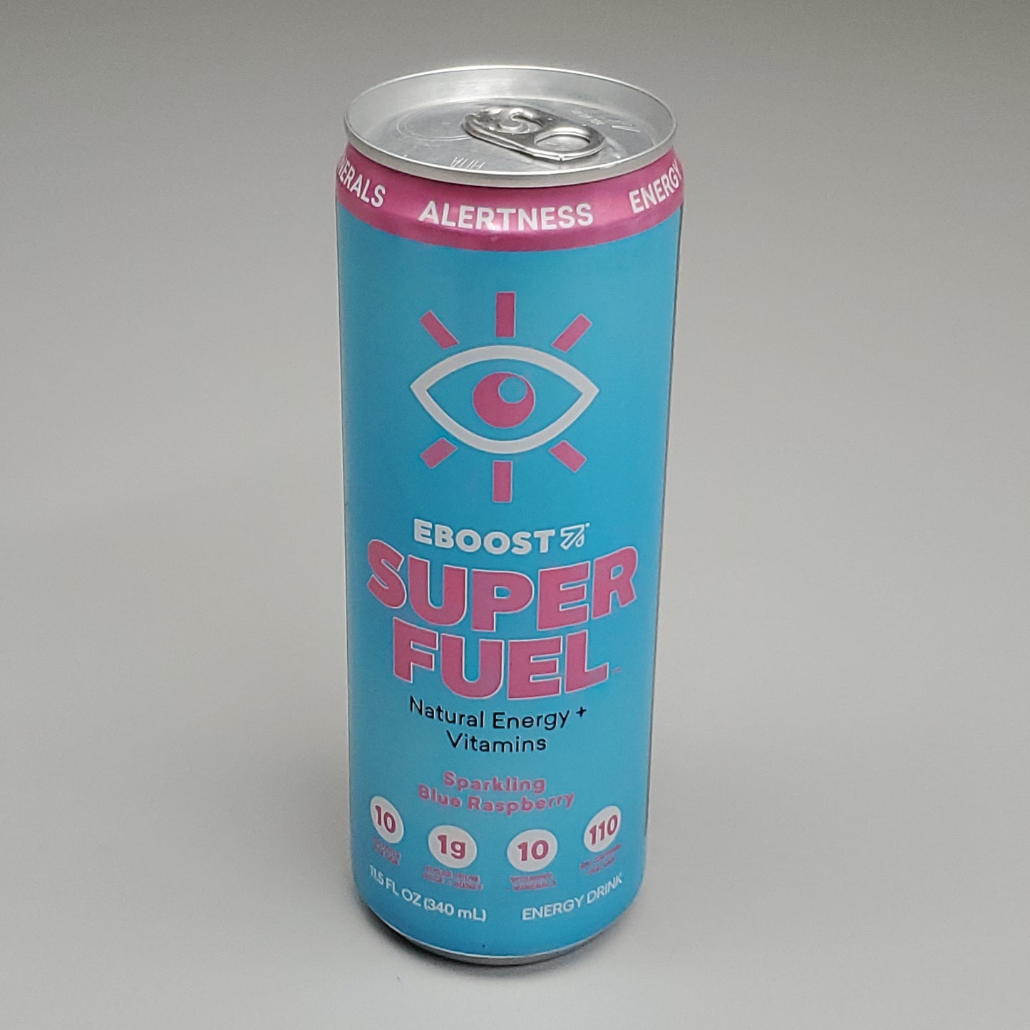 ZA@ EBOOST 72PK! Super Fuel Energy Drinks Sparkling Blue Raspberry 11.5 fl oz (11/24)