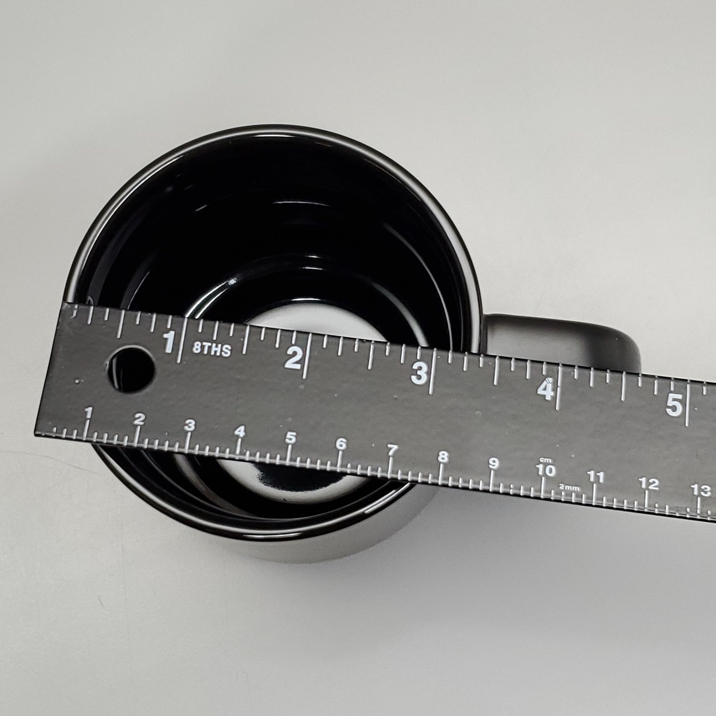 CERAMIC MUGS (12 PACK) w/ Cork Base & Lid Black AC566-00