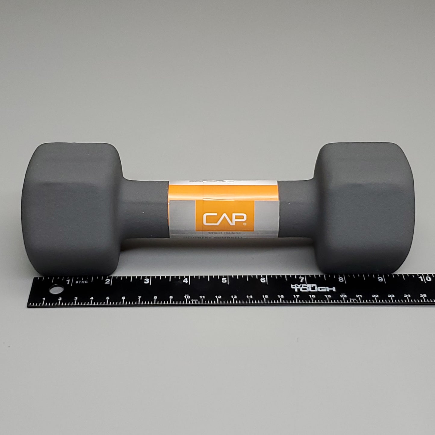 CAP (2 PACK) Neoprene Coated Dumbbells 10 lbs Each Grey SDN5-010 (New)