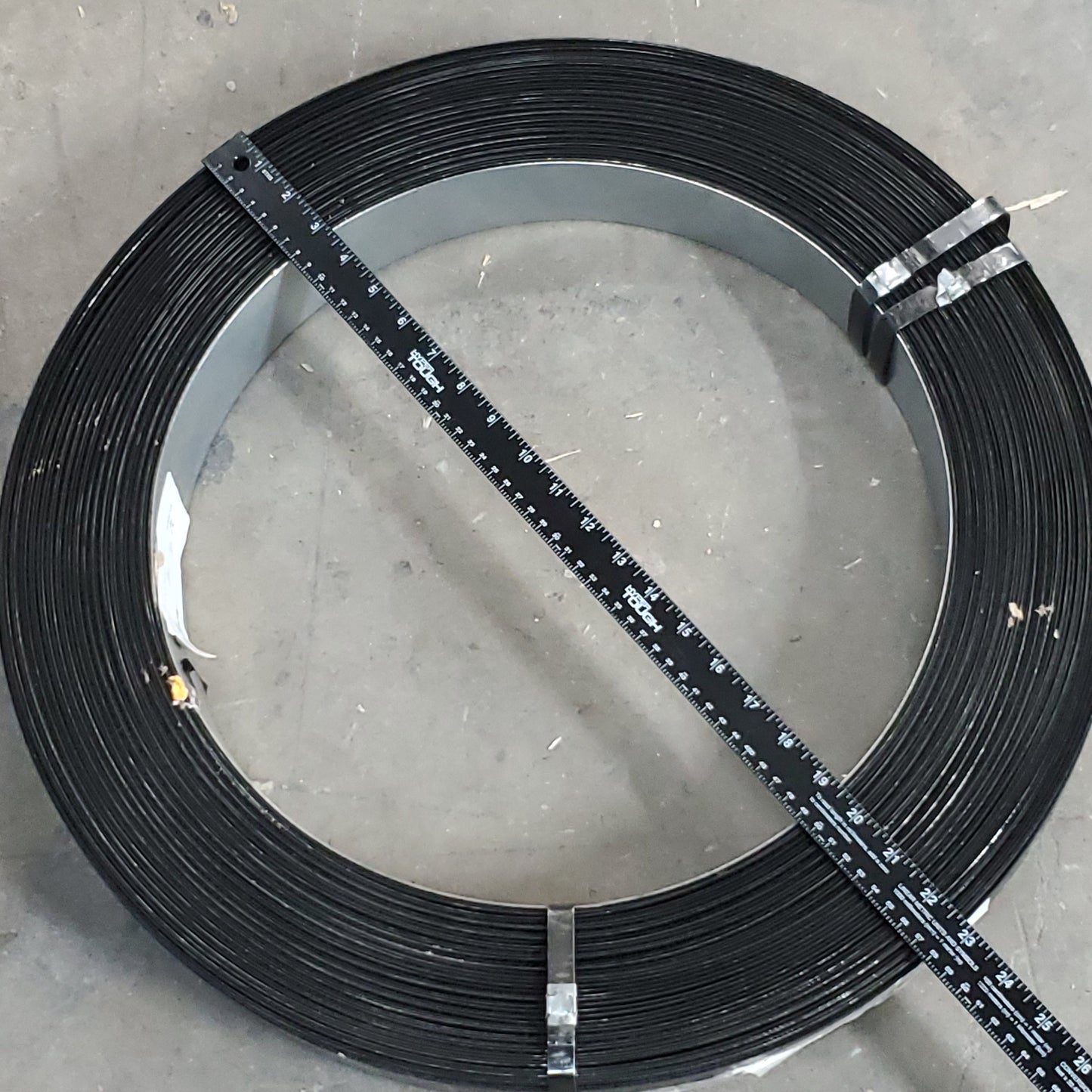 ZA@ Steel Metal Strapping / Banding Regular Duty 3/4" X 0.02 Black Approximately 92 LBS each